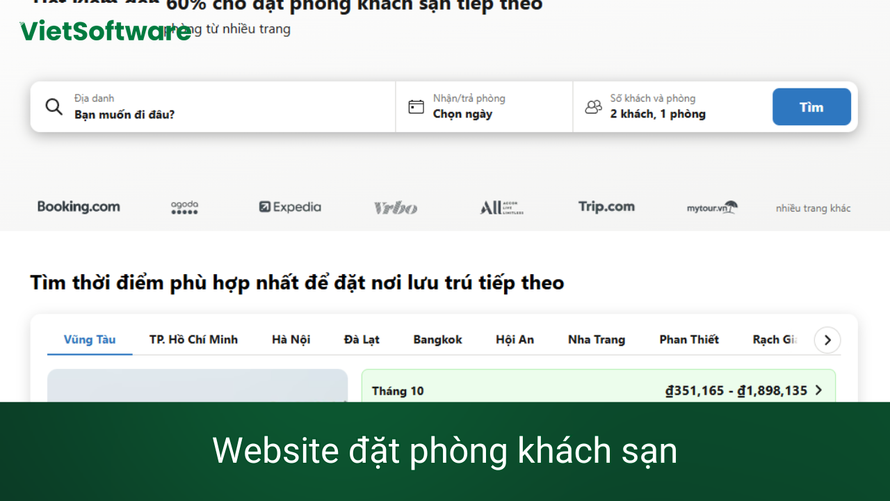 Thiết kế Website đặt phòng khách sạn chuyên nghiệp, tối ưu doanh thu 1 Website đặt phòng khách sạn