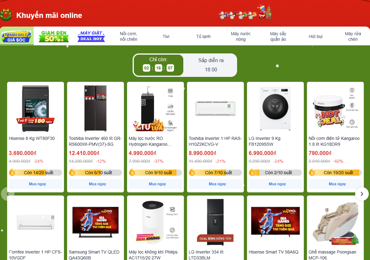 Thiết Kế Website Điện Máy Trọn Gói: Tối Ưu Tính Năng, Nâng Tầm Thương Hiệu 1 Website điện máy tối ưu cho người dùng