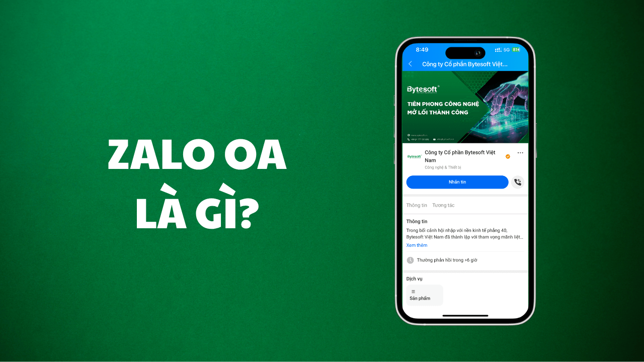 Zalo OA là gì? Hướng dẫn từ A-Z tạo và sử dụng hiệu quả cho doanh nghiệp 5